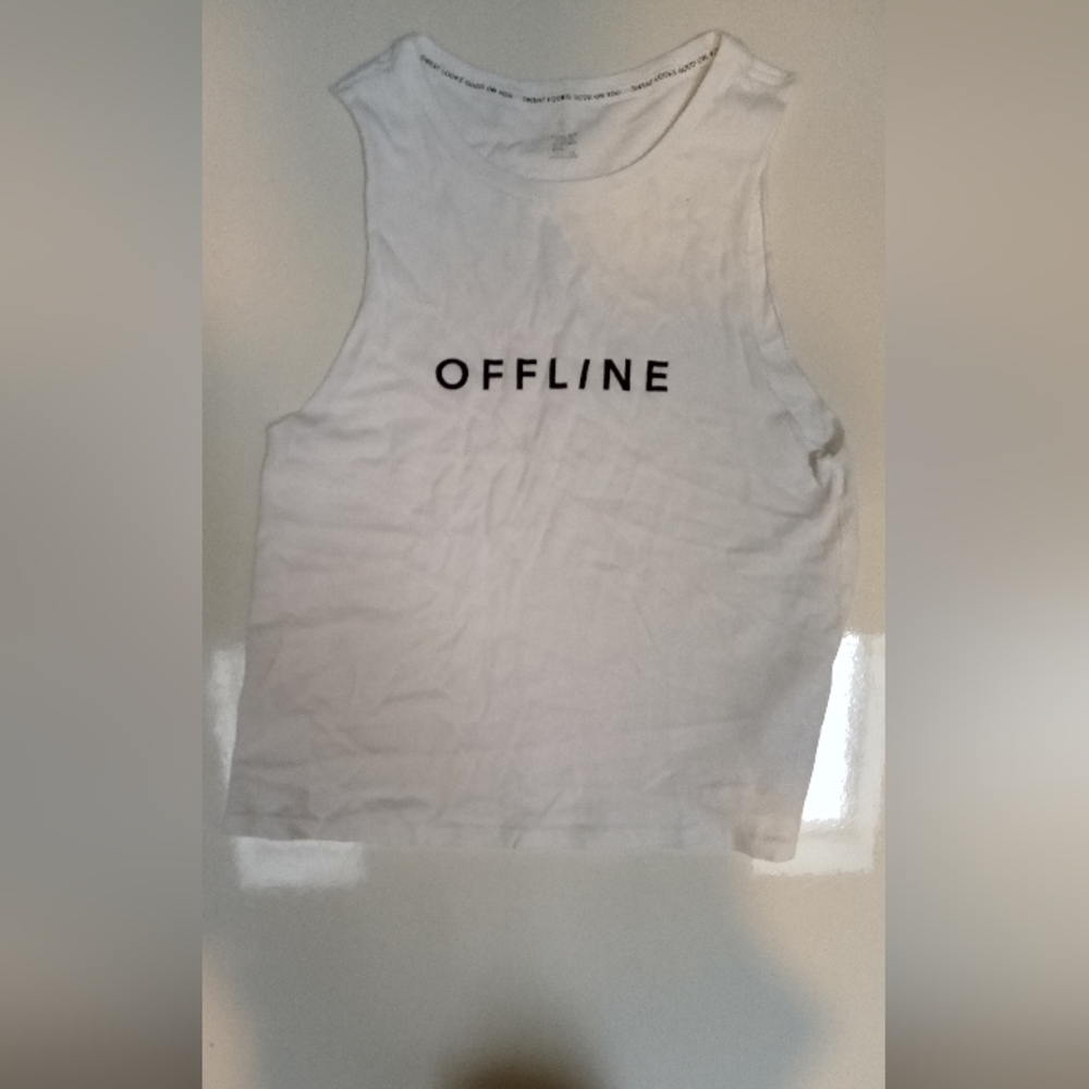 NEW AERIE offline muscle workout tee top,xs